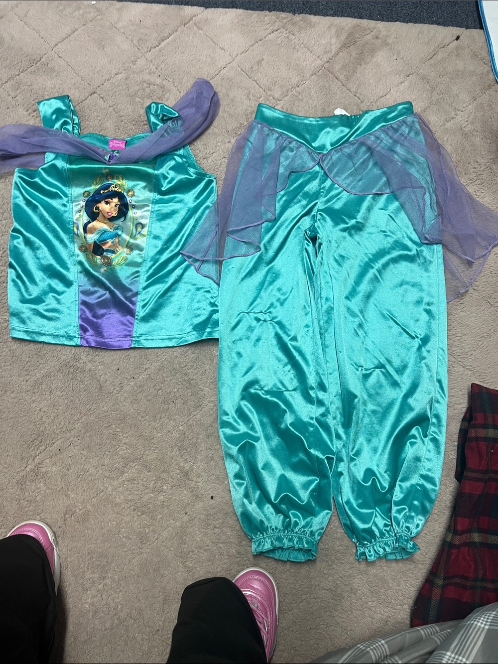 Girls Teal and Purple Princess Costume Set - Kids Costume